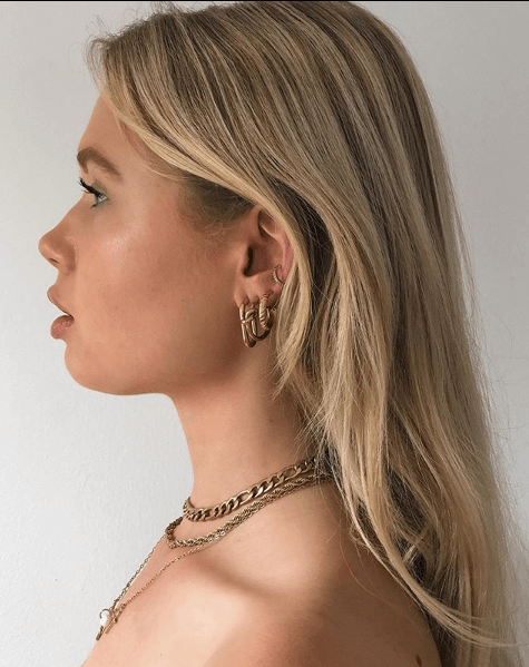 Gold Knotted Hoop Earrings - Somewhere Someday